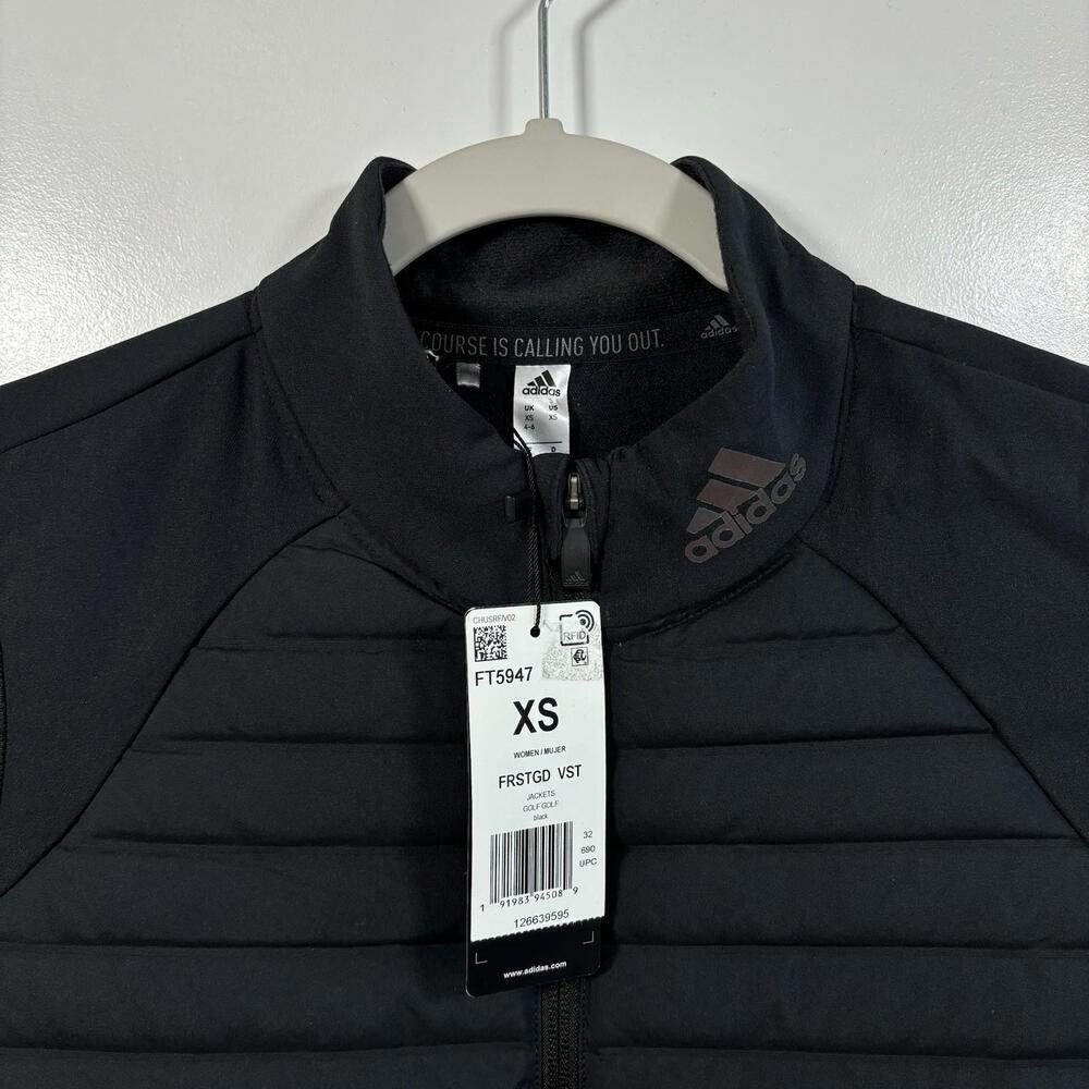 NWT Adidas Women’s Frostguard Vest Duck Down Puffer Insulated Warm Golf Black XS - Picture 3 of 9